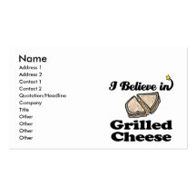 i believe in grilled cheese business card template
