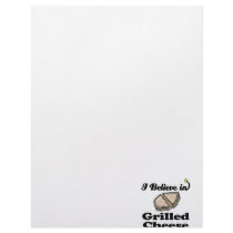 i believe in grilled cheese custom letterhead