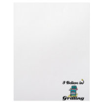 i believe in grilling personalized letterhead
