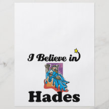 i believe in hades flyer design