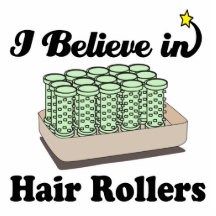 i believe in hair rollers photo sculptures