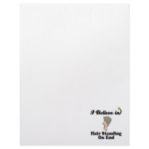 i believe in hair standing on end letterhead
