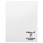 i believe in hair standing on end letterhead