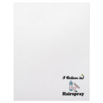 i believe in hairspray personalized letterhead