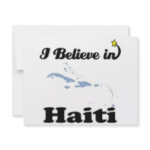 i believe in haiti custom invitation