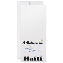 i believe in haiti rack card