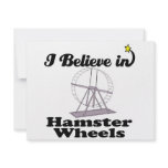 i believe in hamster wheels custom invitations
