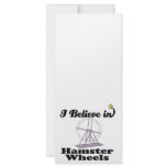 i believe in hamster wheels rack card design