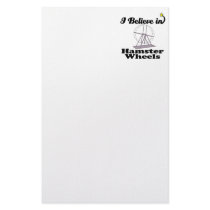 i believe in hamster wheels stationery design