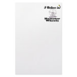 i believe in hamster wheels stationery design