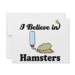 i believe in hamsters personalized invitation
