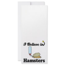 i believe in hamsters custom rack card