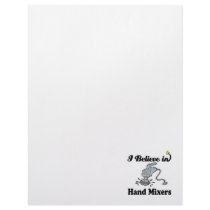 i believe in hand mixers letterhead design