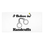 i believe in handcuffs photo card template