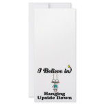 i believe in hanging upside down rack card