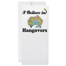i believe in hangovers rack card