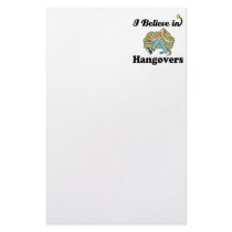 i believe in hangovers custom stationery