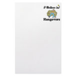 i believe in hangovers custom stationery