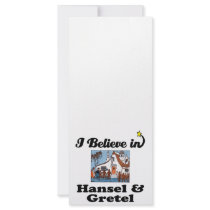 i believe in hansel and gretel rack card