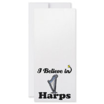 i believe in harps rack cards
