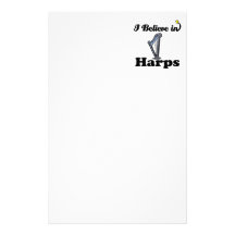 i believe in harps stationery