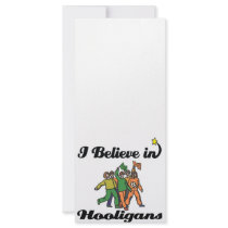 i believe in hooligans personalized rack card