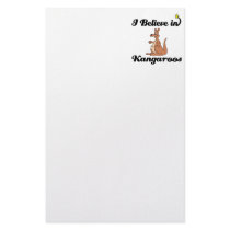 i believe in kangaroos custom stationery