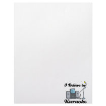 i believe in karaoke letterhead template