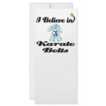 i believe in karate belts rack card template