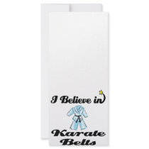 i believe in karate belts custom rack cards
