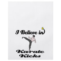 i believe in karate kicks flyer