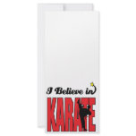 i believe in karate full color rack card