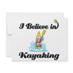 i believe in kayaking personalized invitation