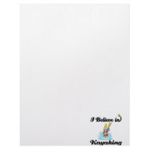 i believe in kayaking personalized letterhead