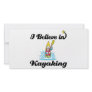 i believe in kayaking custom photo card