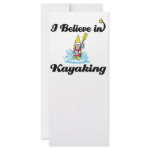 i believe in kayaking personalized rack card