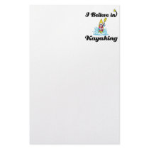 i believe in kayaking stationery