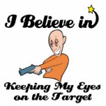 i believe in keeping eyes on the target photo sculptures