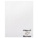 i believe in kernels letterhead design
