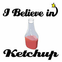 i believe in ketchup photo cutout