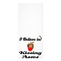 i believe in kissing asses rack card design