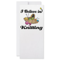 i believe in knitting full color rack card