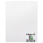 i believe in knocking on wood letterhead