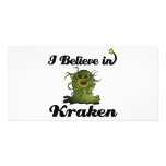 i believe in kraken photo card