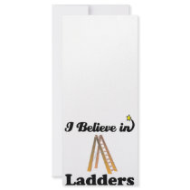 i believe in ladders rack card design