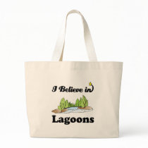 i believe in lagoons canvas bag