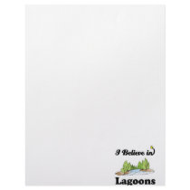 i believe in lagoons letterhead design