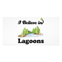 i believe in lagoons photo card