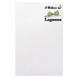 i believe in lagoons customized stationery