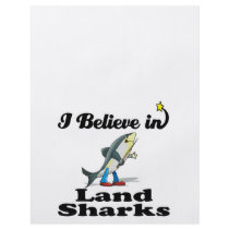 i believe in land sharks full color flyer